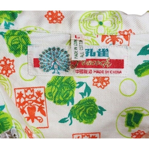 VTG 70s Cotton Floral LS Button-Down Top & Pants Pajama Set Two Piece NEW - Picture 13 of 13